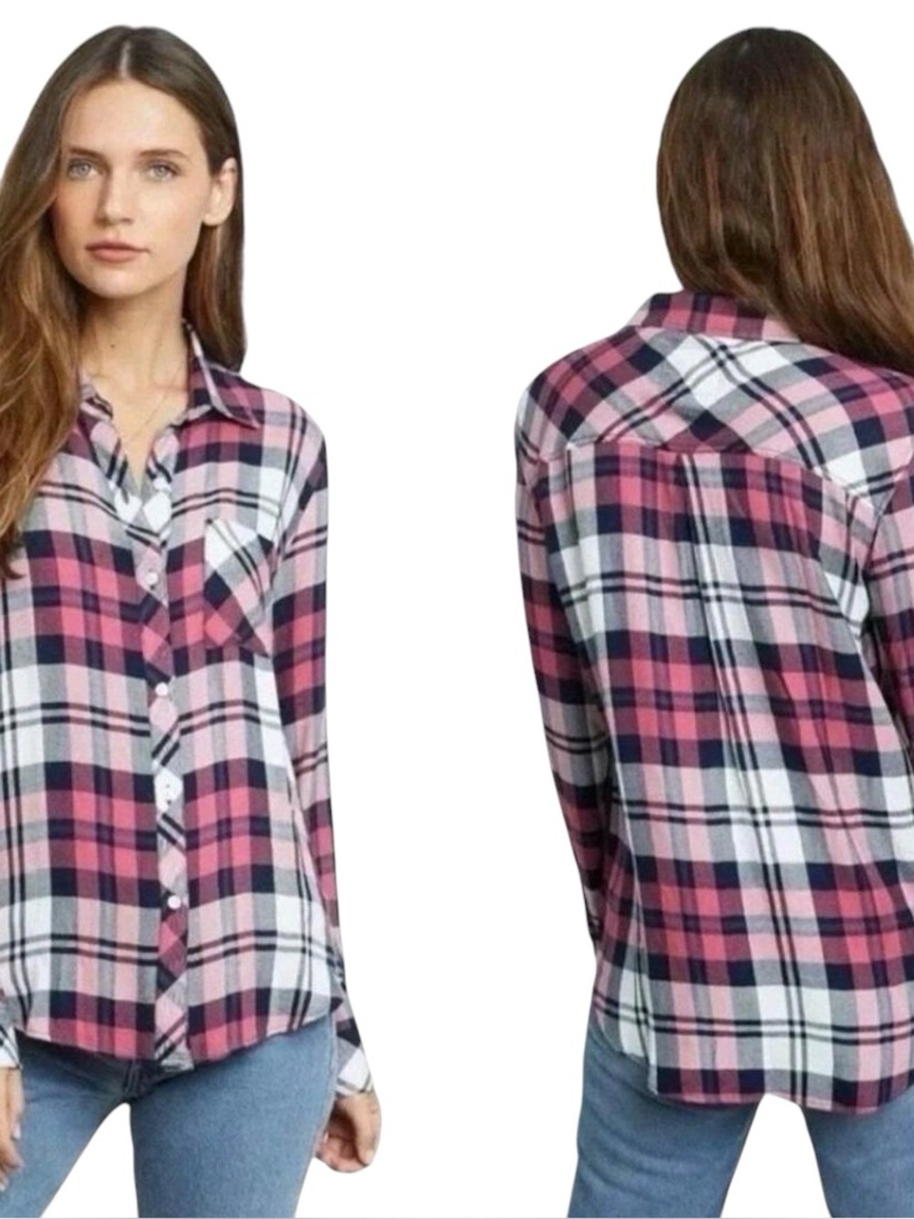 Rails Hunter Plaid Button Down Shirt - Medium